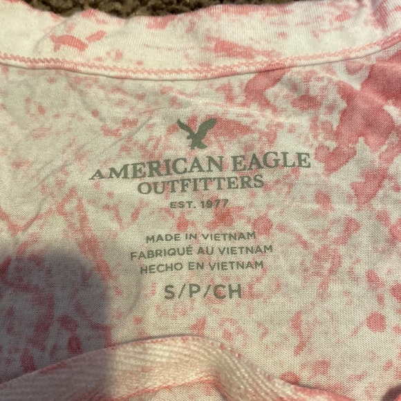 American eagle pink and white tank top - Picture 2 of 3